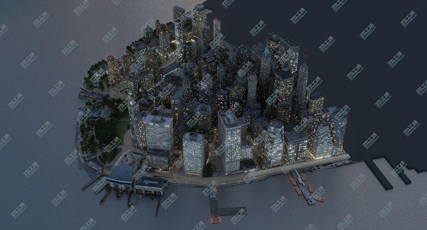 images/goods_img/20210113/3D Manhattan Lower Tip Night Low Poly model/3.jpg